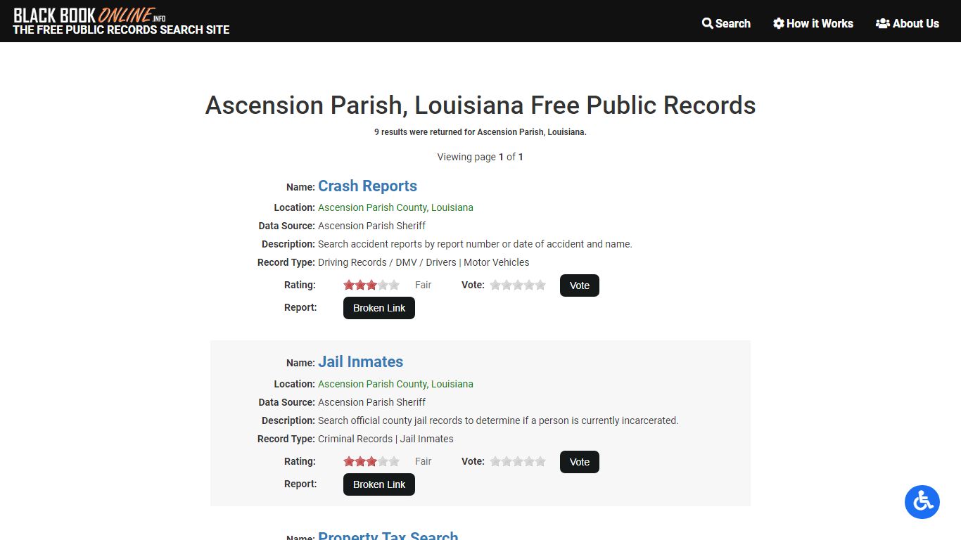 Ascension Parish, LA Free Public Records | Criminal ...