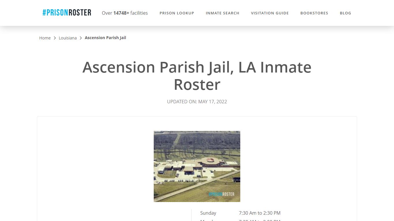 Ascension Parish Jail, LA Inmate Roster